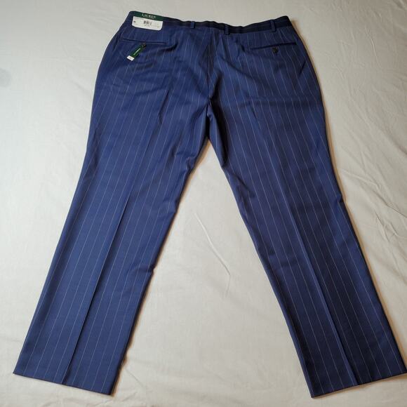 Ralph Lauren Men's Size 42X30 NWT Edgewood Dress Pants Tapered Leg Striped Blue - Picture 5 of 8
